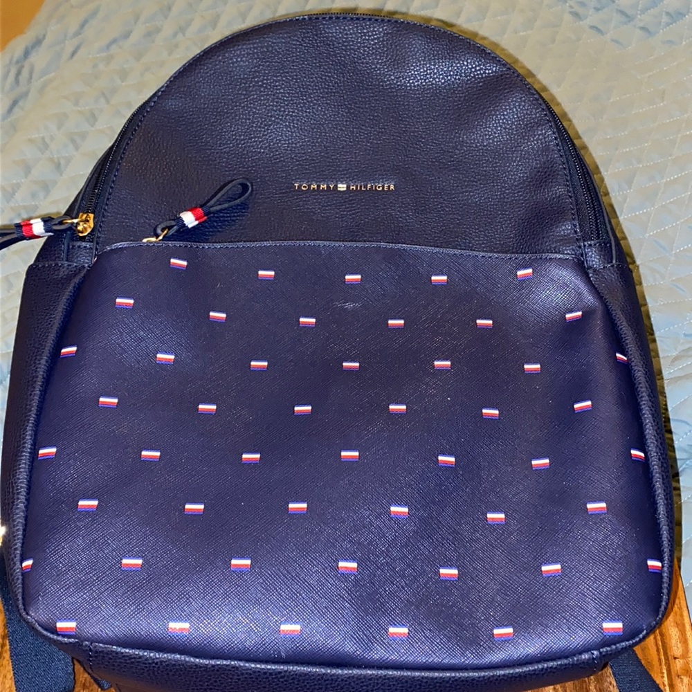 Tommy Hilfiger Backpack Excellent Conditioning Blue Inside and Outside pocket